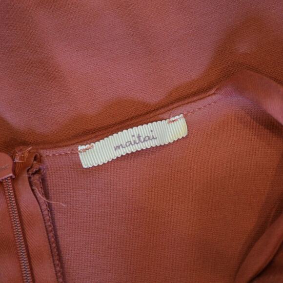 MaiTai Coral Bodycon Midi Dress | Size 4 - Picture 4 of 4